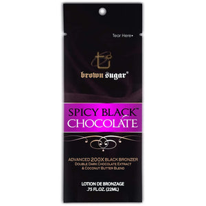3 Tanning Lotion Packets of Spicy Black Chocolate - ElizabethBeautyProducts.com