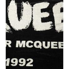 Load image into Gallery viewer, ALEXANDER MCQUEEN Graffiti Logo Towel Black - ElizabethBeautyProducts.com
