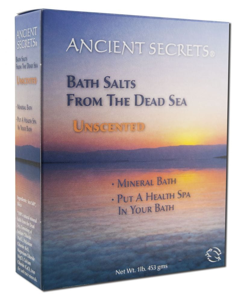 Ancient Secrets Bath Salts from the Dead Sea Unscented 16 oz. - ElizabethBeautyProducts.com