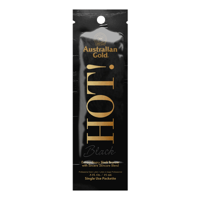 Australian Gold Hot Black Tanning Lotion 0.5oz Packet - ElizabethBeautyProducts.com