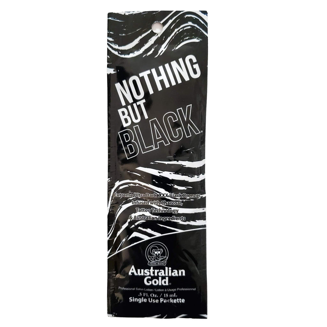 Australian Gold Nothing But Black Tanning Lotion 0.5oz Packet - ElizabethBeautyProducts.com