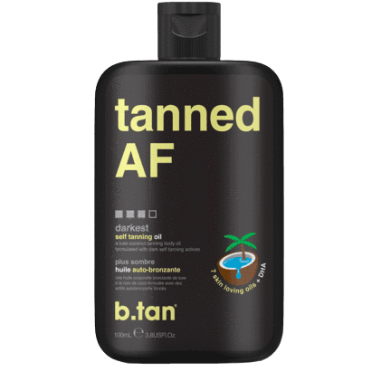 B Tan Tanned AF Tanning Oil 3.38oz. - ElizabethBeautyProducts.com