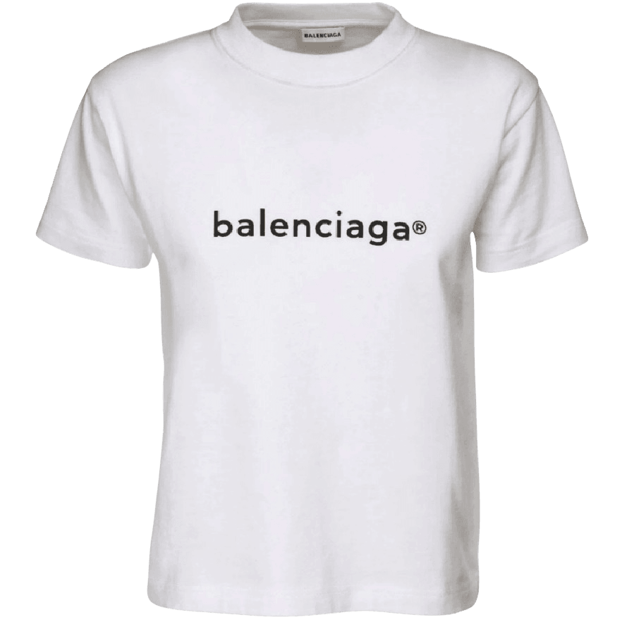 Balenciaga Fitted Logo T-Shirt - ElizabethBeautyProducts.com