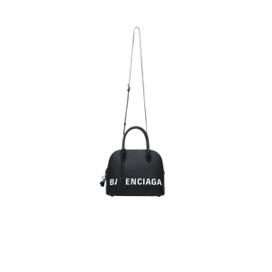 Balenciaga Ville Small Textured Black Leather Top Handle Bag - ElizabethBeautyProducts.com