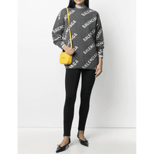 Load image into Gallery viewer, Balenciaga Women&#39;s Logo Intarsia Wool-blend Knit Crewneck Sweater In Grey - ElizabethBeautyProducts.com