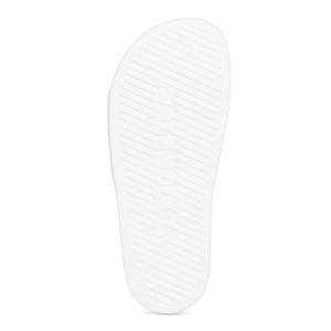 Balenciaga Women's Logo Slide Sandals White - ElizabethBeautyProducts.com