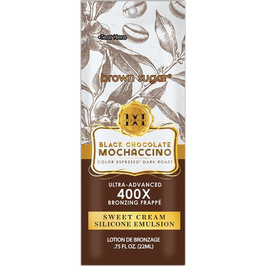 Black Chocolate Double Dark Mochaccino 400X 0.5 oz Tanning Packet (Three Pack) - ElizabethBeautyProducts.com