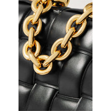 Load image into Gallery viewer, BOTTEGA VENETA Chain Cassette Padded Leather Shoulder Bag Black - ElizabethBeautyProducts.com