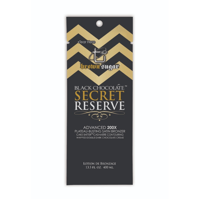 Brown Sugar Black Chocolate Secret Reserve Tanning Lotion Packet (2 Pack) - ElizabethBeautyProducts.com