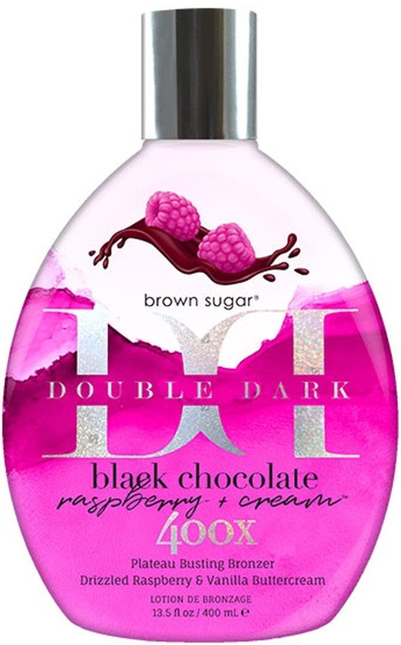 Brown Sugar Double Dark Black Chocolate Raspberry Cream Tanning Lotion 13.5oz. - ElizabethBeautyProducts.com