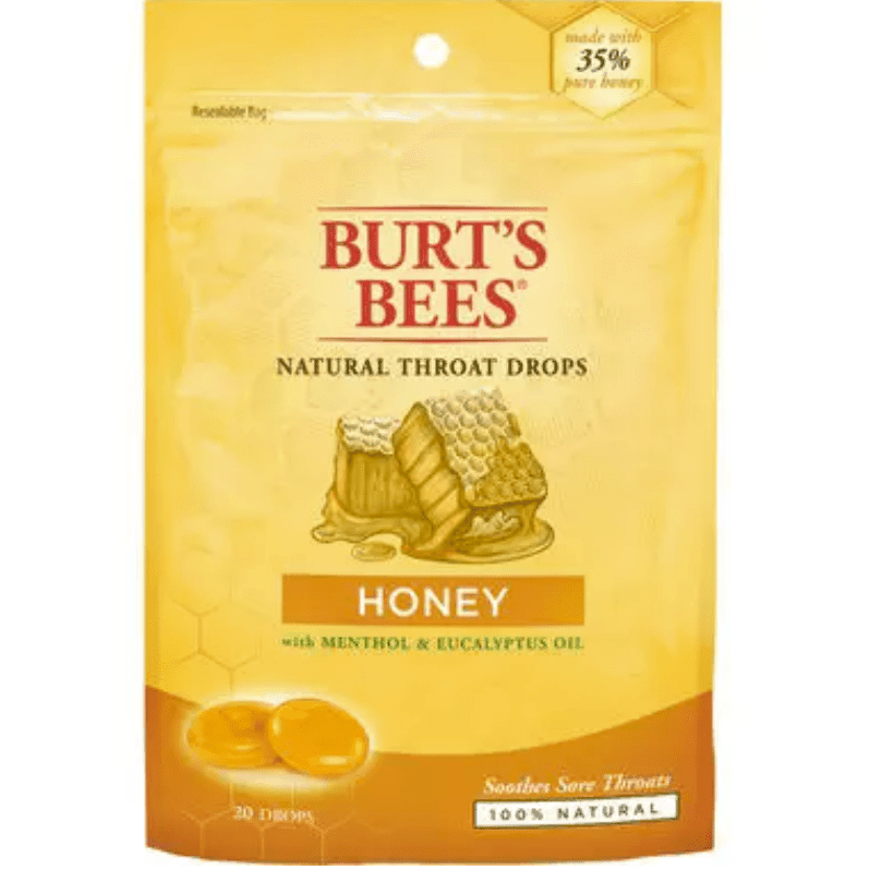 Burt's Bees Natural Throat Drops Honey - ElizabethBeautyProducts.com