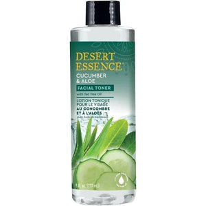 Desert Essence Cucumber and Aloe Facial Toner with Tea Tree Oil 8oz. - ElizabethBeautyProducts.com