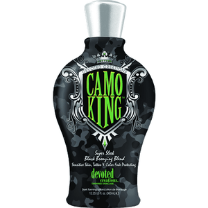 Devoted Creations Camo King Black Bronzer Tanning Lotion 12.25oz - ElizabethBeautyProducts.com