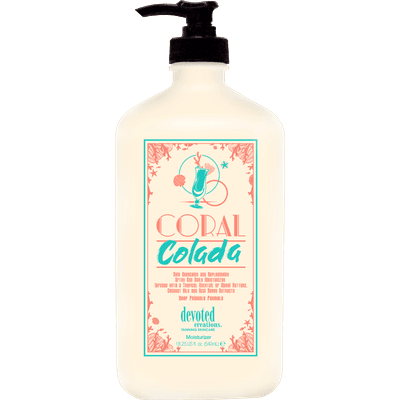 Devoted Creations Coral Colada Tannning Lotion 18.25oz. - ElizabethBeautyProducts.com
