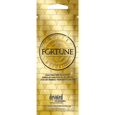 Devoted Creations Fortune Revolutionary Grand Noir Tanning Lotion 0.5oz Packet - ElizabethBeautyProducts.com