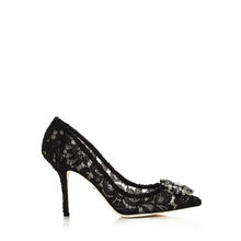 Load image into Gallery viewer, DOLCE &amp; GABBANA Women&#39;s Lace Embroidered Pumps Black - ElizabethBeautyProducts.com