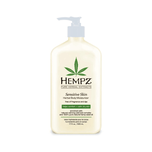 Hempz Sensitive Skin Herbal Body Moisturizer 17 oz - ElizabethBeautyProducts.com