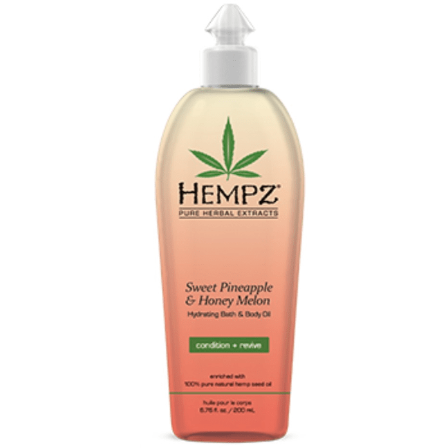 Hempz Sweet Pineapple & Honey Melon Bath & Body Oil 6.76 oz - ElizabethBeautyProducts.com