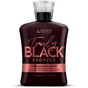 Hempz Truly Black Bronzer Tanning Lotion 13.5 oz - ElizabethBeautyProducts.com