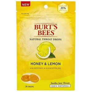 Burt's Bees Natural Throat Drops Honey & Lemon
