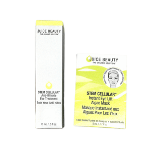 Juice Beauty Stem Cellular Anti-Wrinkle Eye Treatment 15ml & Stem Cellular Instant Eye Lift Algae Mask 1 Set - ElizabethBeautyProducts.com