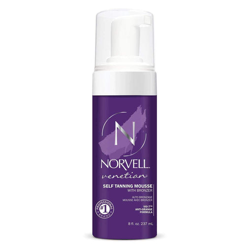 Norvell Venetian Sunless Self-Tanning Mousse with Bronzer - Instant Self Tanner - Natural Looking - Anti-Orange - Fake Tan for Bronzing Glow 8 oz - ElizabethBeautyProducts.com
