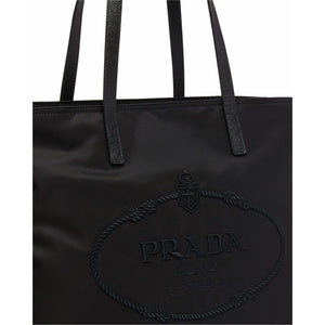 Prada Nylon Tote with Embroidered Logo - ElizabethBeautyProducts.com