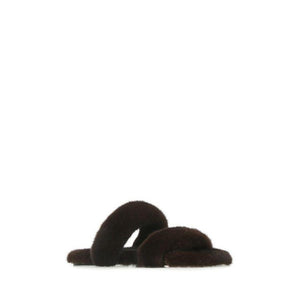 SAINT LAURENT Brown Fur Sandal Slippers - Size 41 Unisex - ElizabethBeautyProducts.com