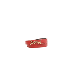 SAINT LAURENT Women's Red Opyum Bracelet - Medium - ElizabethBeautyProducts.com