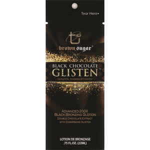 Tan Incorporated Black Chocolate Glisten 200x Tanning Lotion Packet - ElizabethBeautyProducts.com