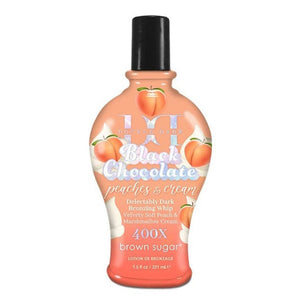Tan Incorporated Double Dark Black Chocolate Peaches & Cream Tanning Lotion 7.5oz. - ElizabethBeautyProducts.com