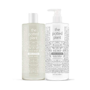 The Potted Plant Hemp Herbal Blossom Body Wash and Lotion 40oz. - ElizabethBeautyProducts.com