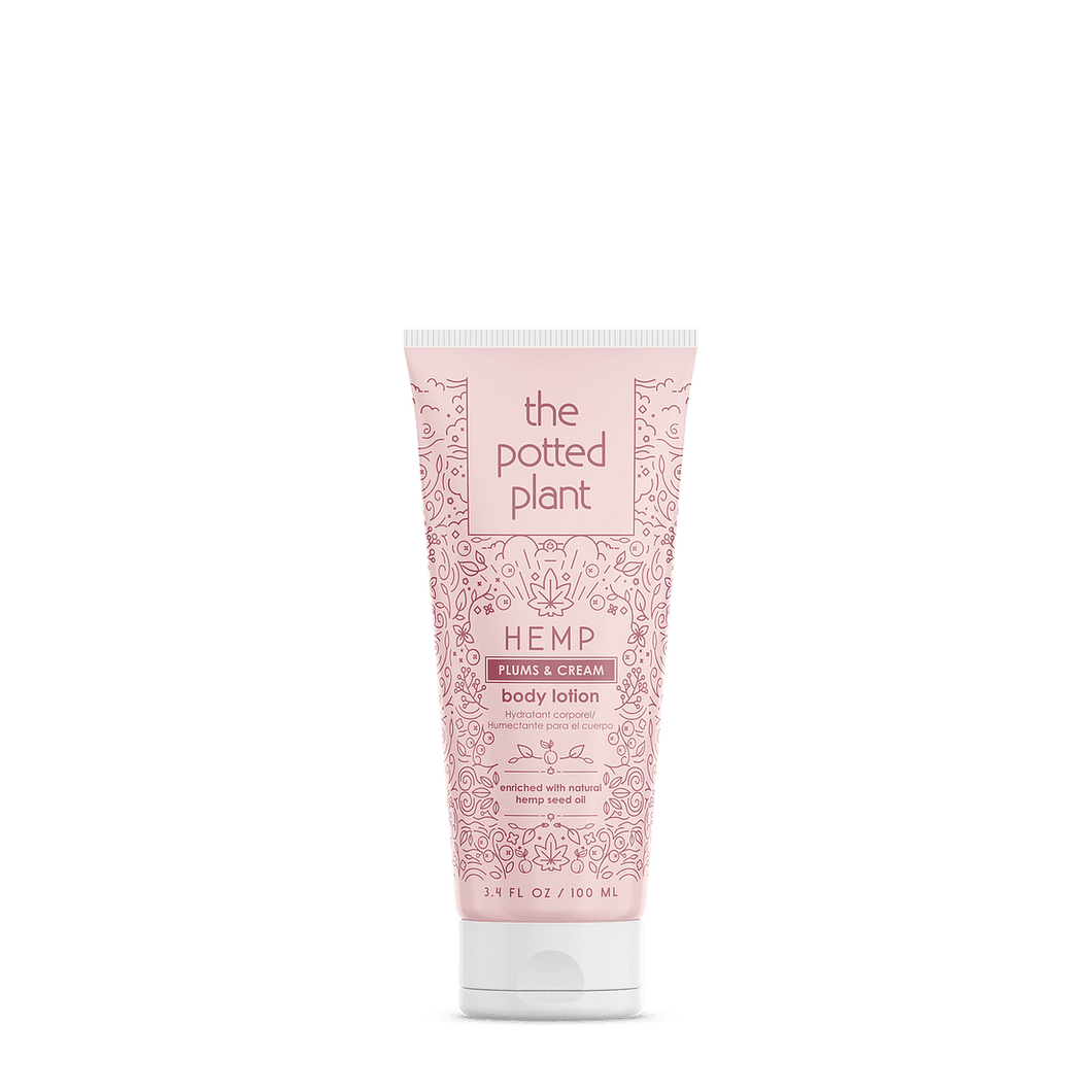 The Potted Plant Plums & Cream Body Lotion 3.4oz. - ElizabethBeautyProducts.com