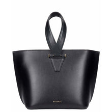 Load image into Gallery viewer, Versace Tote In Black Leather - ElizabethBeautyProducts.com