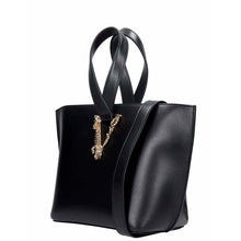 Load image into Gallery viewer, Versace Tote In Black Leather - ElizabethBeautyProducts.com