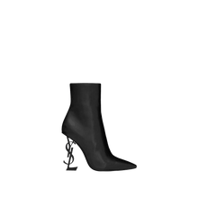 Load image into Gallery viewer, Yves Saint Laurent OPYUM ANKLE BOOTS IN LEATHER WITH BLACK HEEL - ElizabethBeautyProducts.com