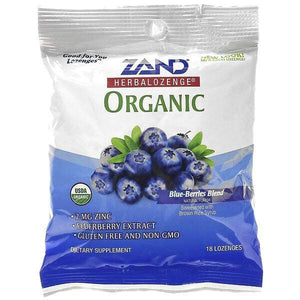 Zand Formulas Herbalozenges Organic Blue Berries 18ct. - ElizabethBeautyProducts.com