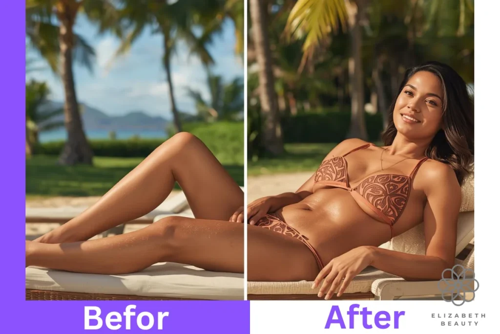 maui babe browning lotion before and after