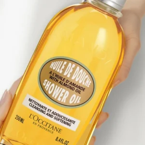 l'occitane almond shower oil for dry skin