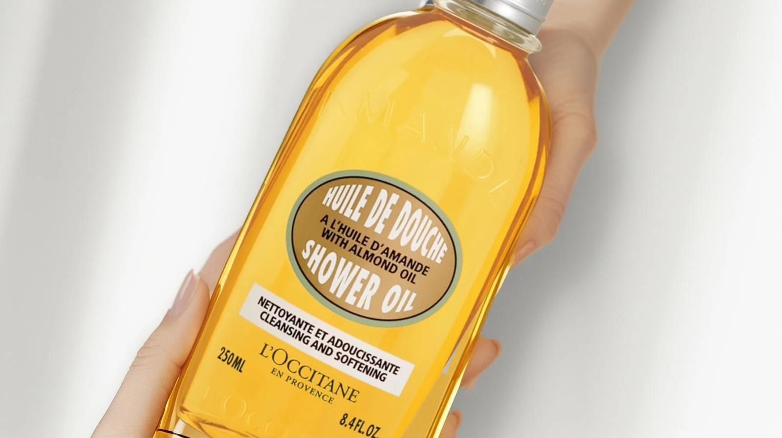 l'occitane almond shower oil for dry skin