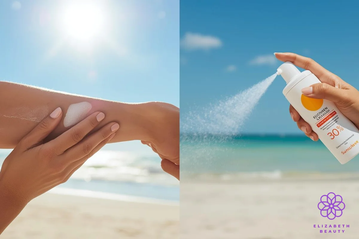 suntan lotion vs spray